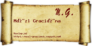 Mözl Graciána névjegykártya
